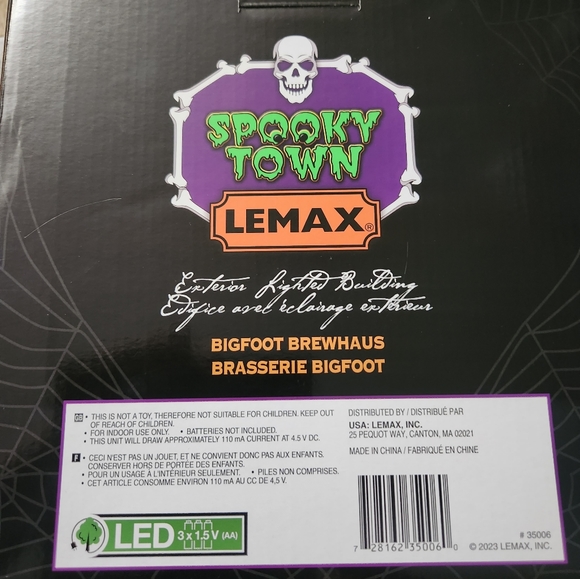 Lemax Spooky Town Bigfoot Brewhaus & Undead Brewery Halloweem Village - Picture 4 of 8